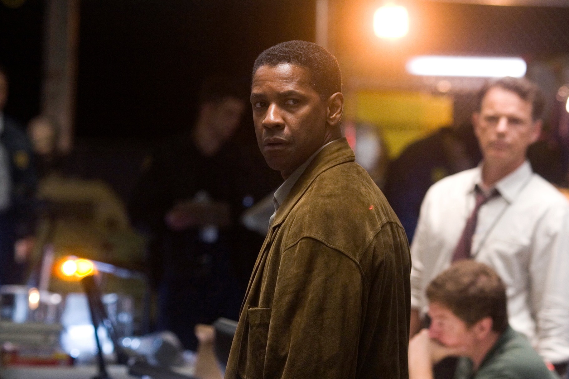 Denzel Washington on the set of the film Deja Vu (2006)