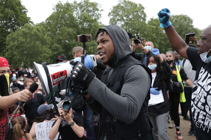 John Boyega protest