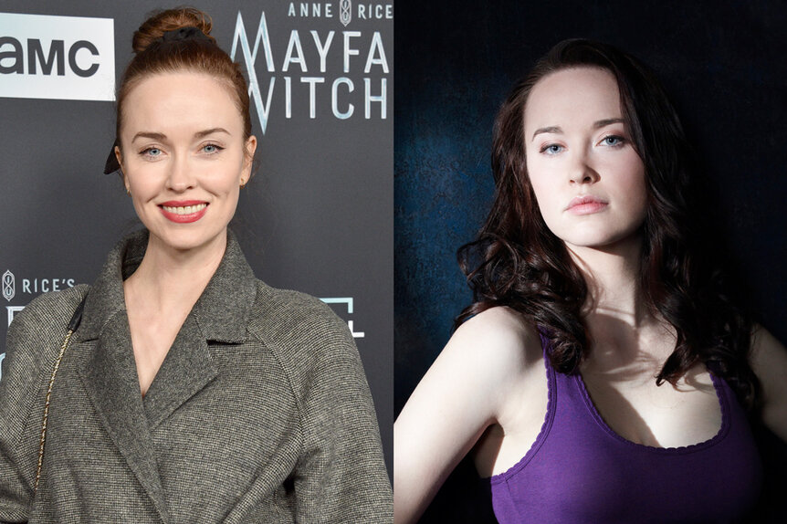 Split image of Elyse Levesque now and on Stargate Universe