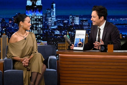 Jimmy Fallon interviews Zoe Saldana on The Tonight Show Starring Jimmy FallonEpisode 1950